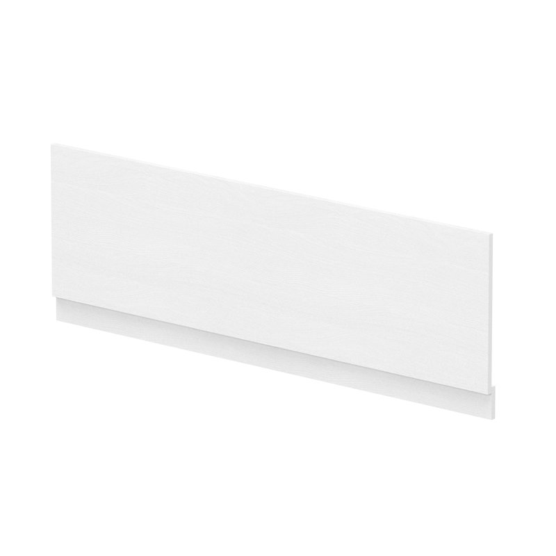 1700Mm Bath Front Panel & Plinth, White Ash