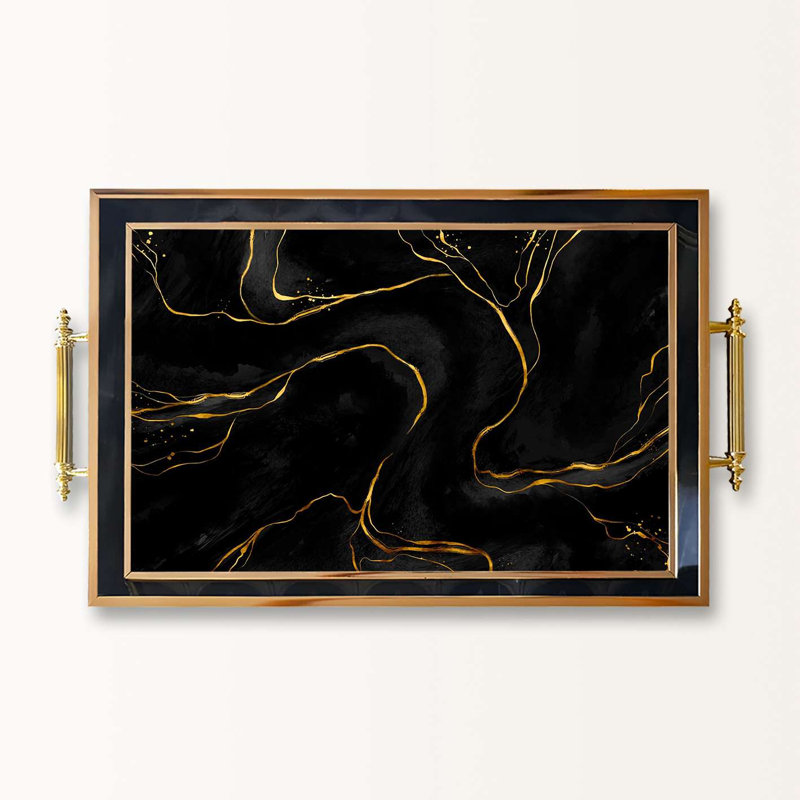 Elegant Glass Serving Tray, 19.7 x 11.4 x 1.4 inches | 100% High-Quality Glass | Perfect for Entertaining & Serving | Stylish and Functional Design for Home & Parties | Durable and Easy to Clean