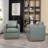 Azib 29'' Wide Genuine Leather Top Grain Leather Swivel Armchair-439389307