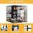 Tucker Murphy Pet™ Large Cat Cage With Storage Cube DIY Indoor Catio Cat Enclosures Metal Cat Playpen With Large Hammock
