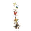 Décoration murale éclectique d'extérieur en métal multicolore 7 "x 45"