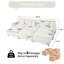 Canapé-lit modulaire surdimensionné à assise profonde avec 3 repose-pieds et coussins pour salon Chenille-79838187-79838188-87000524
