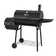 Royal Gourmet 30" Barrel Charcoal Grill with Smoker and Side Table