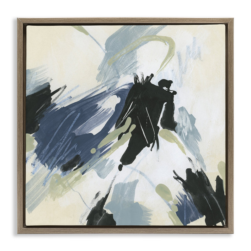 Art mural dynamique sur toile à motif abstrait dynamique par June Erica Vess, H 18 po x l 18 po x P 1,7 po