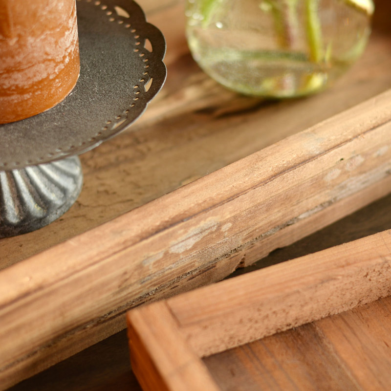 Azjon Wood Tray - Set of 3