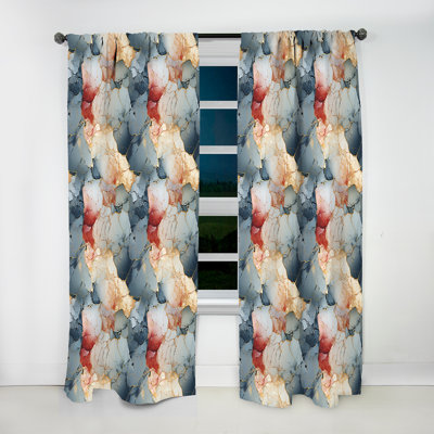 Motif de marbre Urban Nature - Rideau de marbre abstrait - Rideau de marbre obscurcissant - 1 panneau