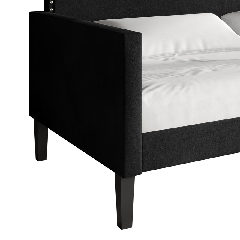 Velvet Upholstered Twin Size Daybed