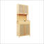 72-Foot-Tall, Double-Door Bamboo High-Capacity Storage Cabinet For Main Living Spaces With Natural Charm And Ample Storage