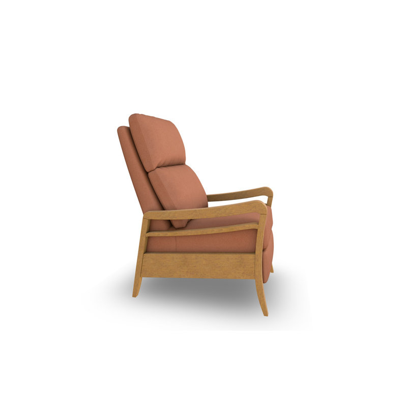 Fauteuil inclinable moderne, Bouleau couleur miel, Palissandre