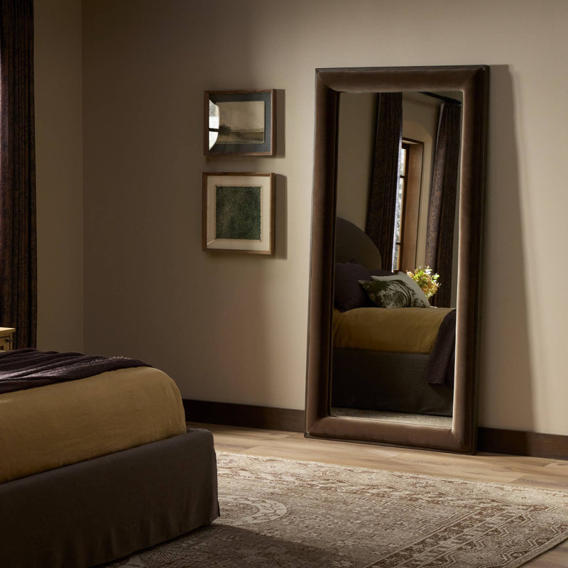 Velaz Rectangle Floor Mirror, Surrey Mink