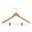 Kimbell Wood Non-Slip Hangers With Clips for Skirt/Pants