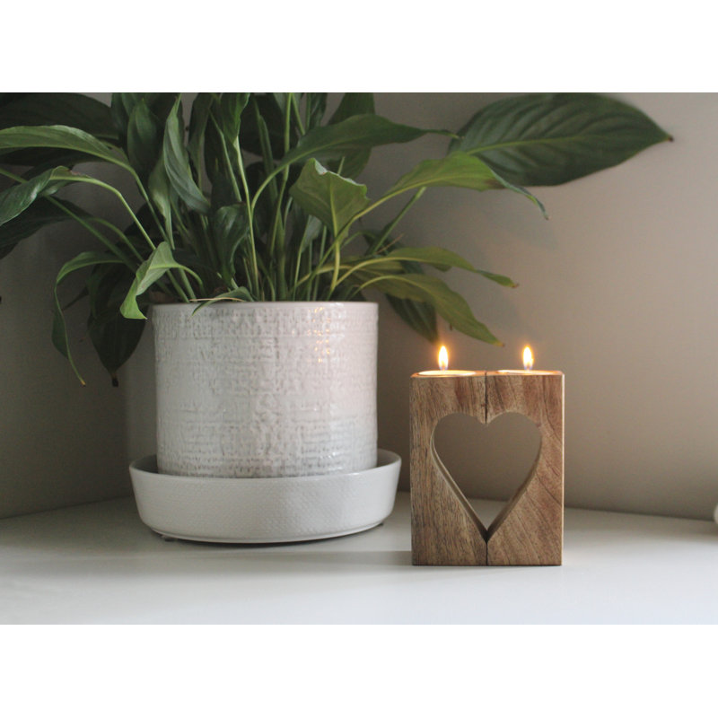 Wood Tabletop Tealight Holder