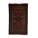 Antique Afghan Hand Woven Wool Area Rug