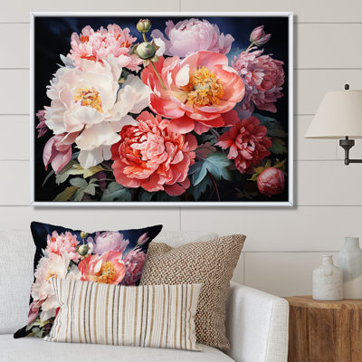 China Art Peony Bouquet - China Art Framed Art