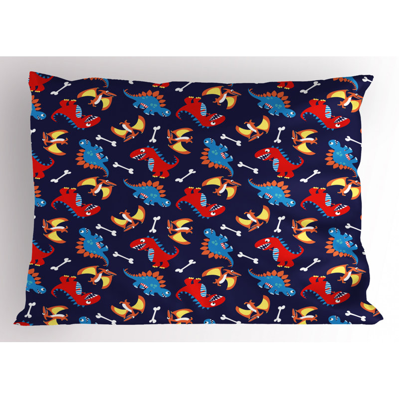Dino Polyester Sham Set, Twin
