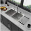 Double Bowl (50/50) Drop in Sink - 33"x22"x10" Stainless Steel Kitchen Sink 16 Gauge with Two 10" Deep Basin