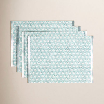 Hand-Blocked Cotton Placemat