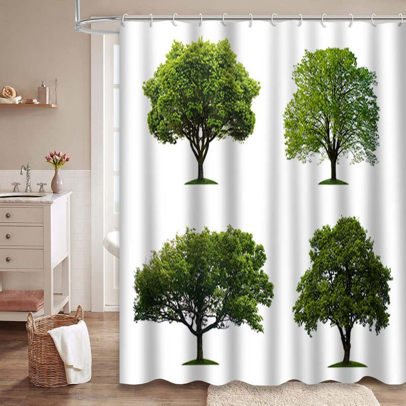Rideau de douche à 12 crochets Big Forest, L 72 po x l 84 po