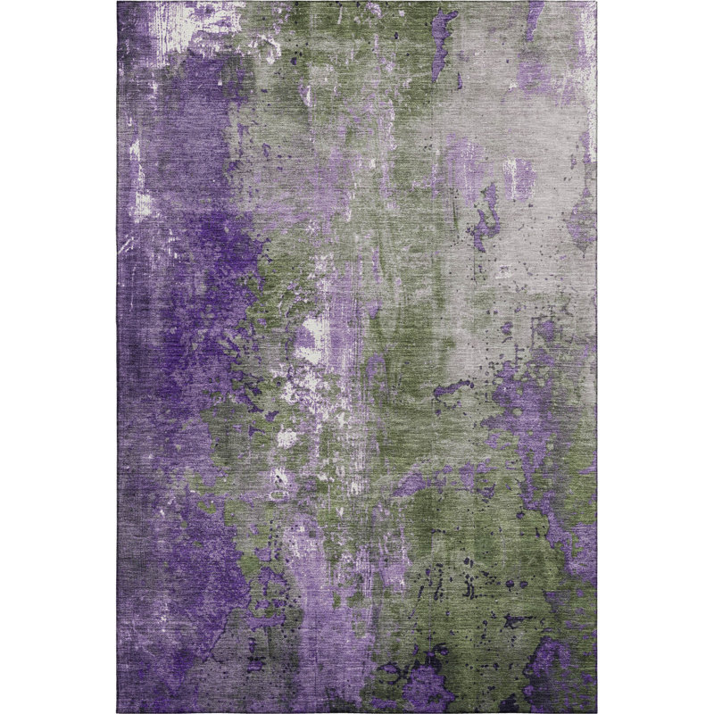 Premium Machine Washable Medena AMF1870 Abstract Rug, Rectangle 8' x 10'