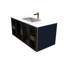 Ensemble de meuble-lavabo mural simple 48 po avec plateau en porcelaine Swaneus-407019828