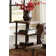 Nedra 20" Wide Rustic Industrial Solid Wood and Metal Frame Rectangular End Table With 2 Shelves