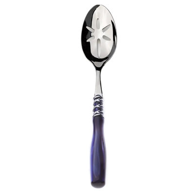 Arianna Pierced Serving Spoon Royal Blue