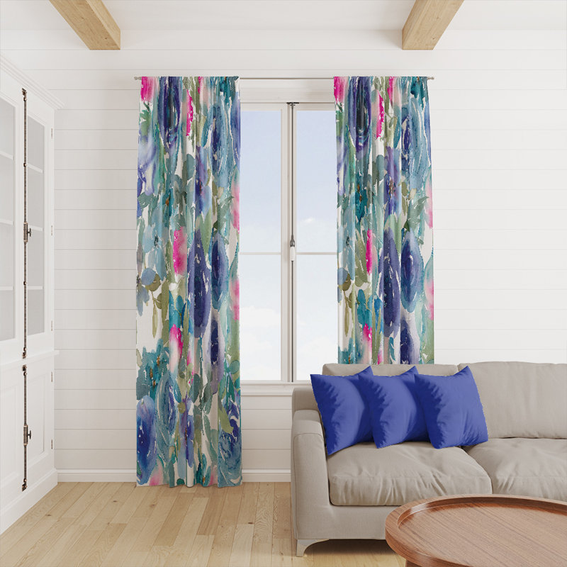 Semi Sheer Curtain Pair, 40" W x 82" L