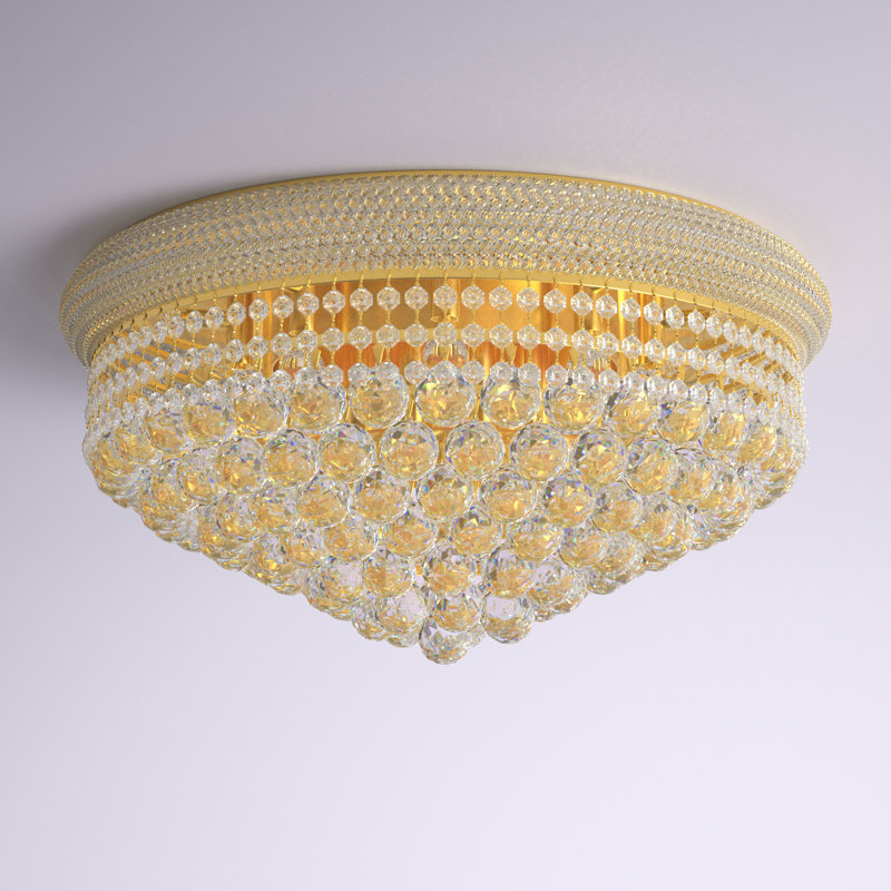 Gaelle Flush Mount, Gold, Royal Cut