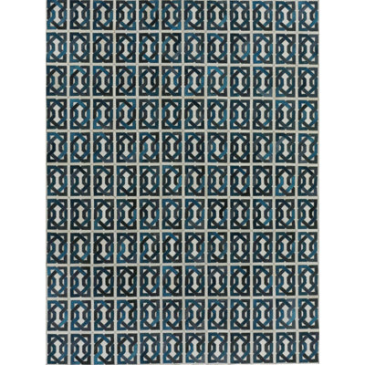 Natural Hide Cowhide Geometric Indoor Rug