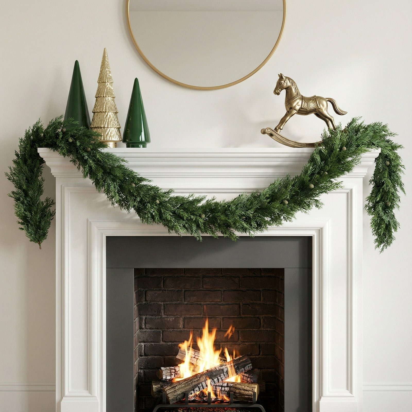 80'' in. Faux Garland