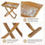 Table d'appoint pliante en acacia