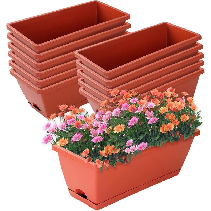 12-pack 17" Window Box Planters