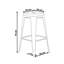 Redcar Counter Stool with Metal Frame-434576458-434570543