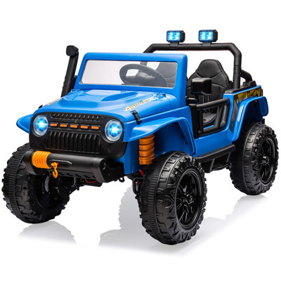 24V Ride On Car for Kids, 2 Seater Electric Truck with Remote Control, 4x45W Powerful Engine, Battery Powered Ride On Toys for Kids