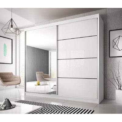Gulledge 2 Door Manufactured Wood Wardrobe