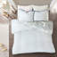 Housse de couette réversible très grand / très grand - coton, imprimé floral, deux motifs, médaillon, fermeture à boutons, chaleureuse et confortable-120469724