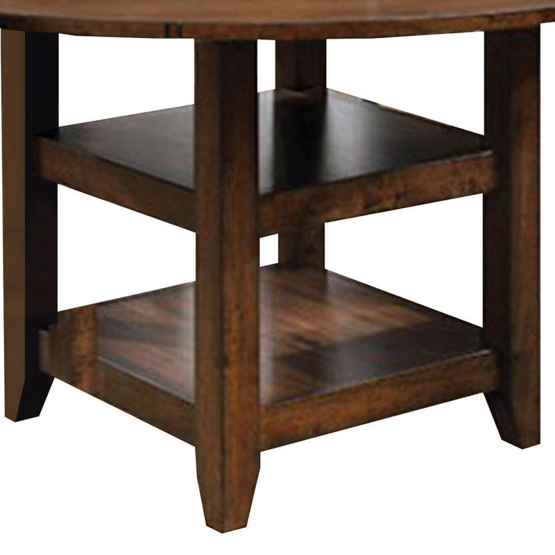 Saedi Wooden Round Counter Height Dining Table