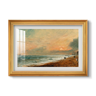 Hove Beach, c. 1824-1826-John Constable-Custom Framed Print