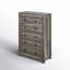 Commode 5 tiroirs Arlina Farmhouse, gris rustique-1082222411