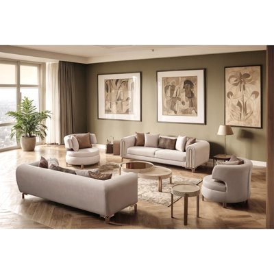 Kolee 5 - Piece Velvet Living Room Set by Arthooc
