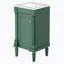 Meuble de salle de bain de style français avec lavabo en céramique, tablette réglable et charnières à fermeture douce, vert-2024271253-2024271254