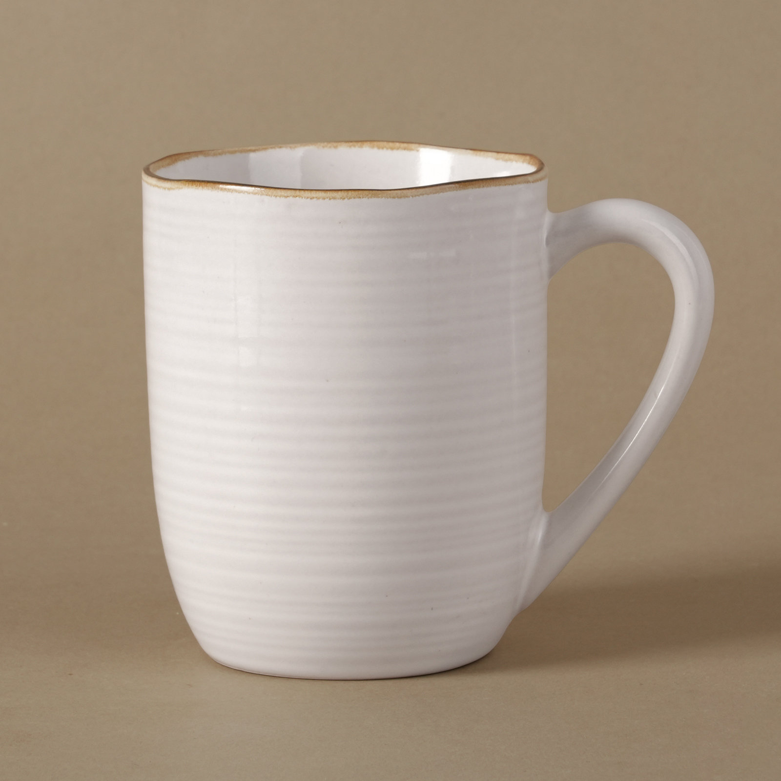 Fellows Stoneware Mug, Antique White