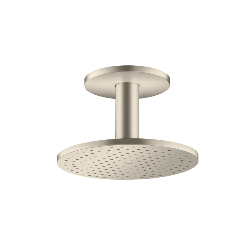 ShowerSolutions Showerhead 250 2-Jet Ceiling Connection, Brushed Nickel, 1.75 GPM