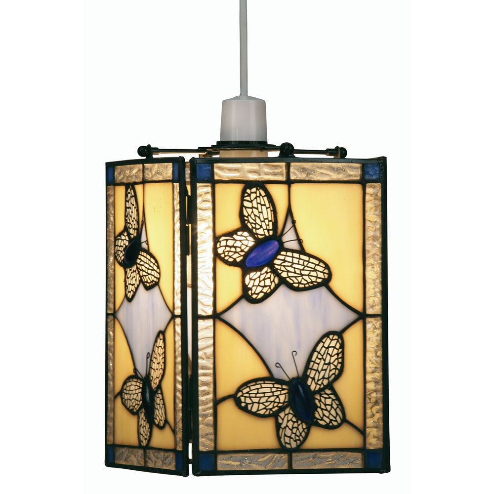 22cm H Glass Rectangle Pendant Shade ( Screw On )