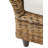Calne Upholstered Wicker Bench