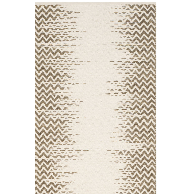 Tapis en coton à chevrons Hartington, Rectangle 8 pi x 10 pi