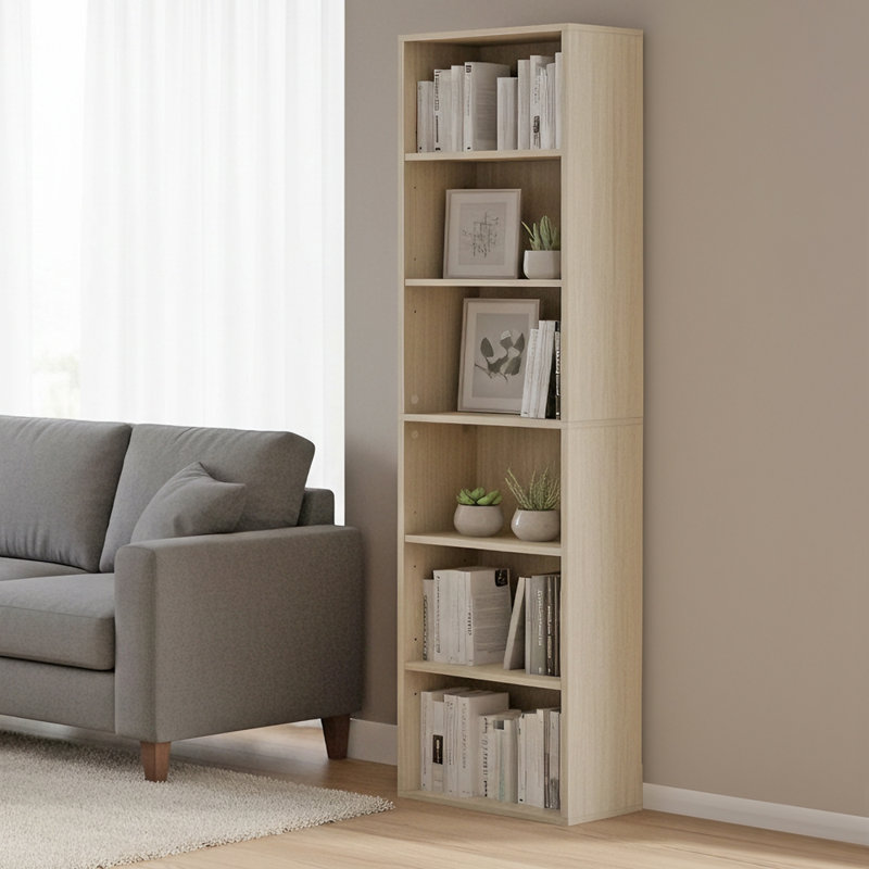 178.5cm H x 40cm W Bookcase, Beige