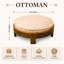 Repose-pieds décoratif en bois rembourré fabriqué à la main, tabouret d'appoint 29,5 po