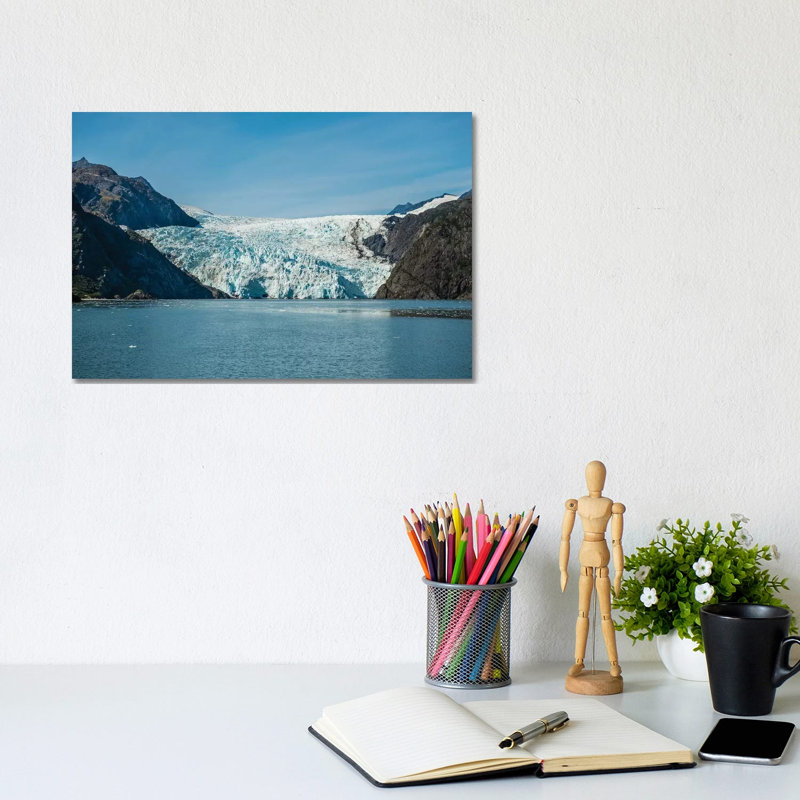 Holgate Glacier, Harding Icefield, Kenai Fjords National Park, Alaska, USA. 1 Piece Wrapped Canvas Wall Art