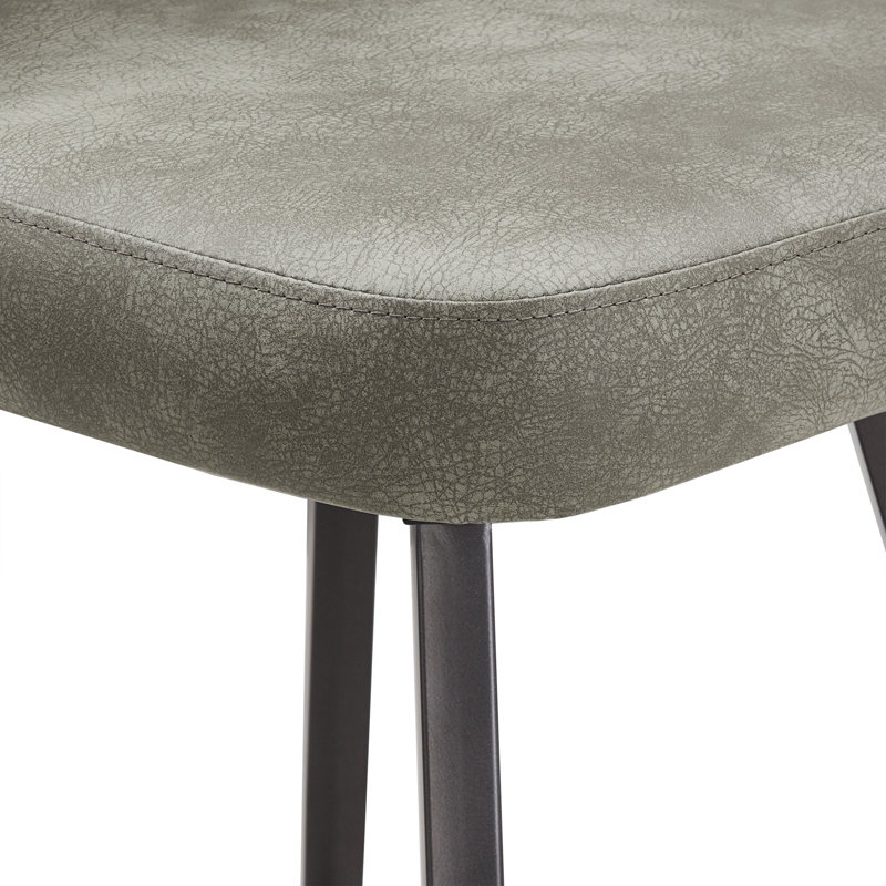 Tabouret de bar et de comptoir pivotant Etna, Gris clair, Tabouret de bar (siège d'une hauteur de 30 po)